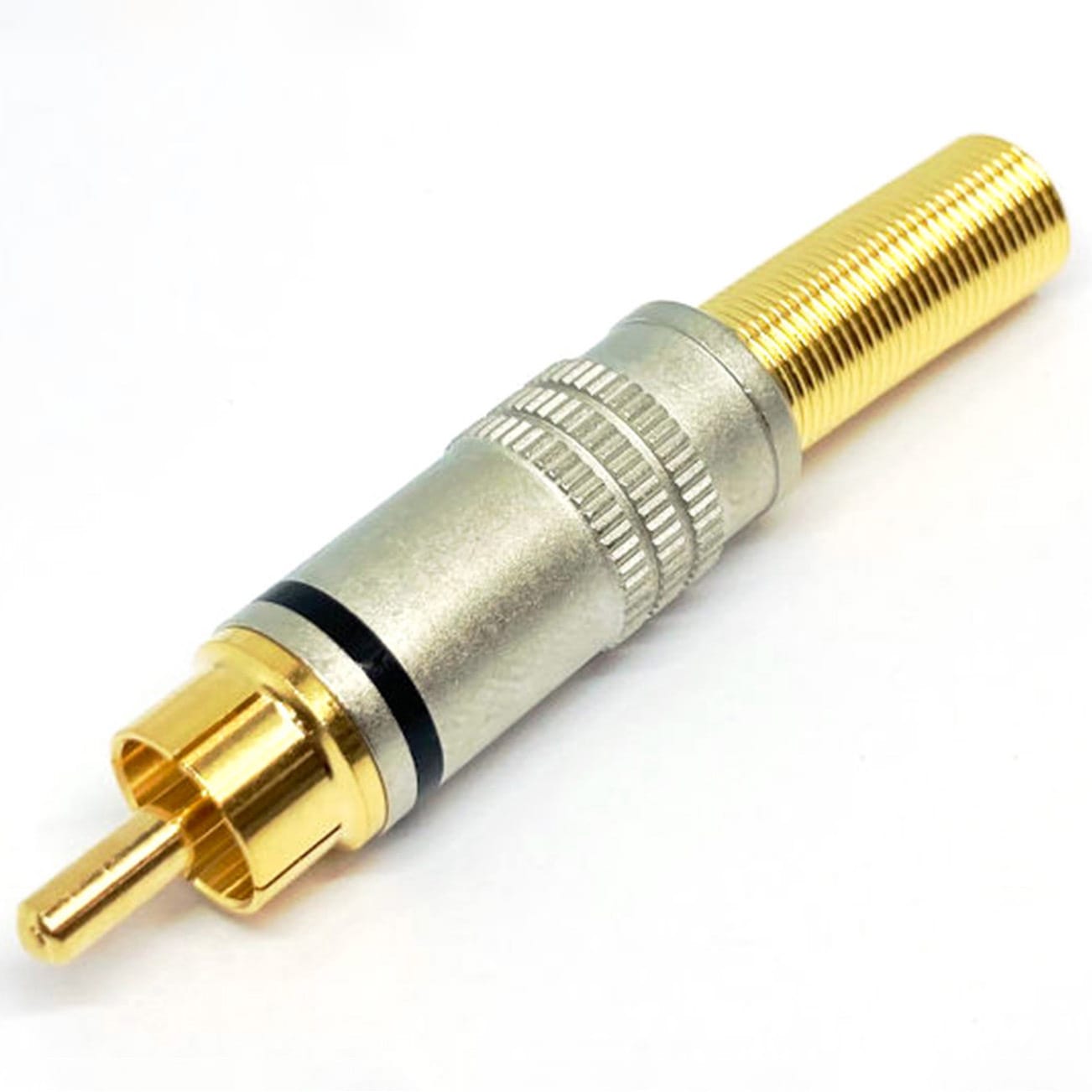 金メッキ端子　169g WTN-19-6169G-BK 金メッキ RCAプラグ 共立電子産業 黒色 WTN-19-6169G