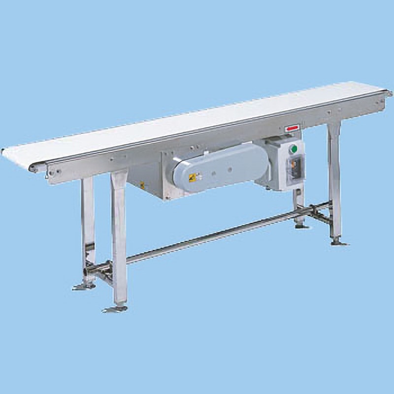 FB2C-UD-309-100-100-K-18 フードベヤ センタドライブ(ステンレスフレームベルトコンベヤ)定速/三相200V マルヤス機械 ベルト幅100mm