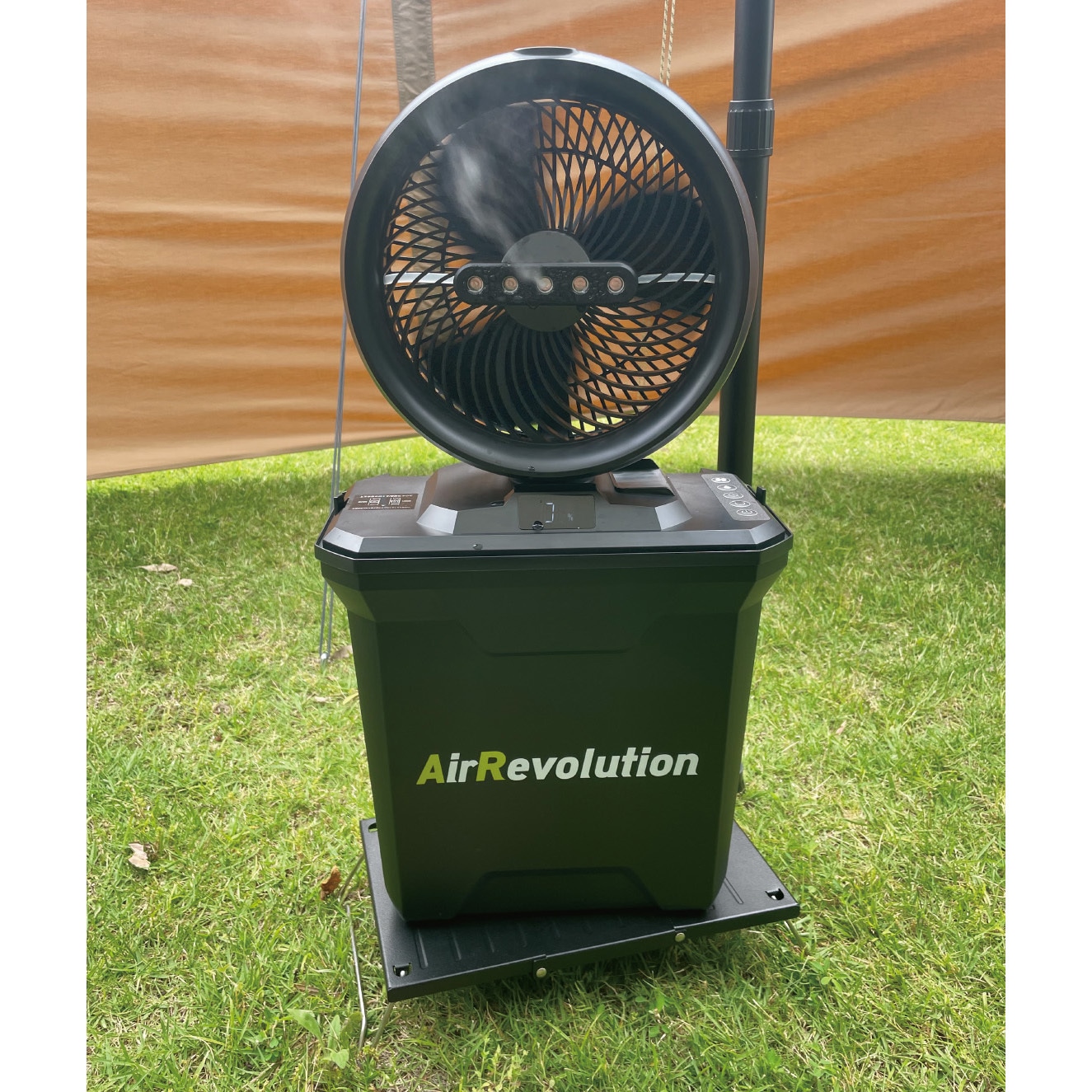 AirRevolution MIST FAN 業務用扇風機 AirRevolution ミストファン 屋外 熱中症対策 充電式 首振り 静音