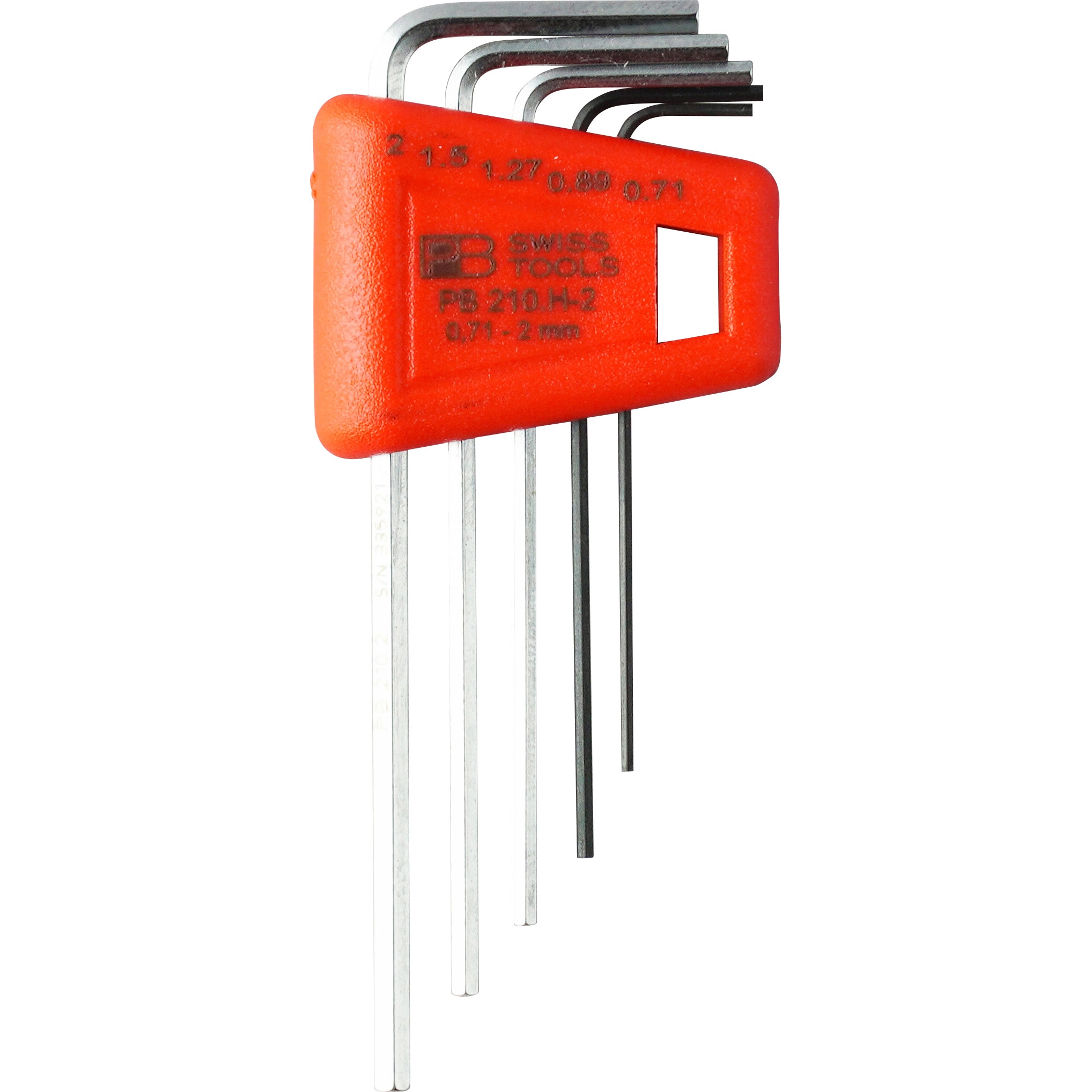 210.H-2 ホルダー付六角棒レンチセット(パックナシ) PB SWISS TOOLS