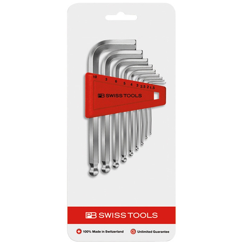 212.H-10CN ボール付六角棒レンチセット PB SWISS TOOLS(ピービー