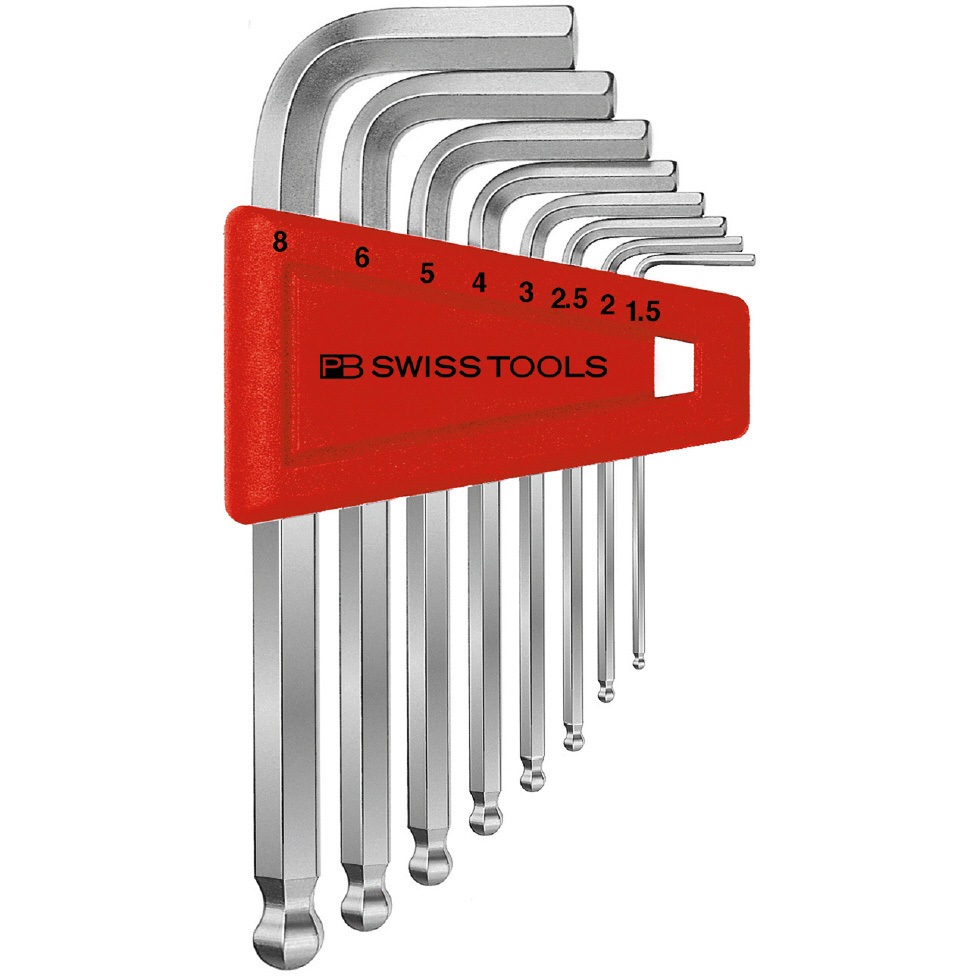 212.H-8 ボール付六角棒レンチセット(パックナシ) PB SWISS TOOLS