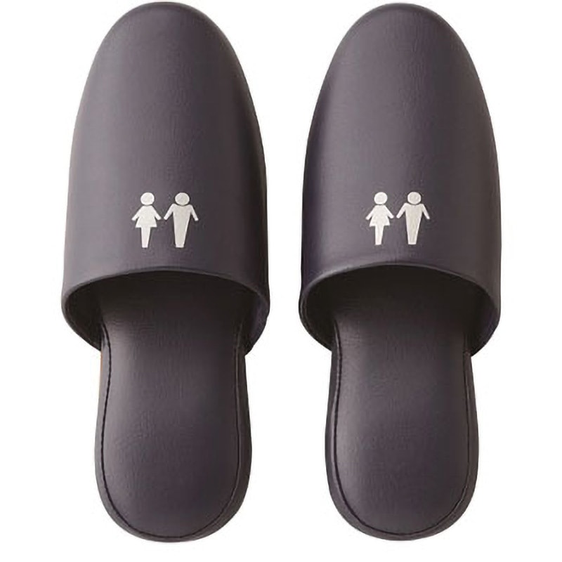 A115019 トイレスリッパ テンダイ 前閉じタイプ ネイビー色 サイズL 1