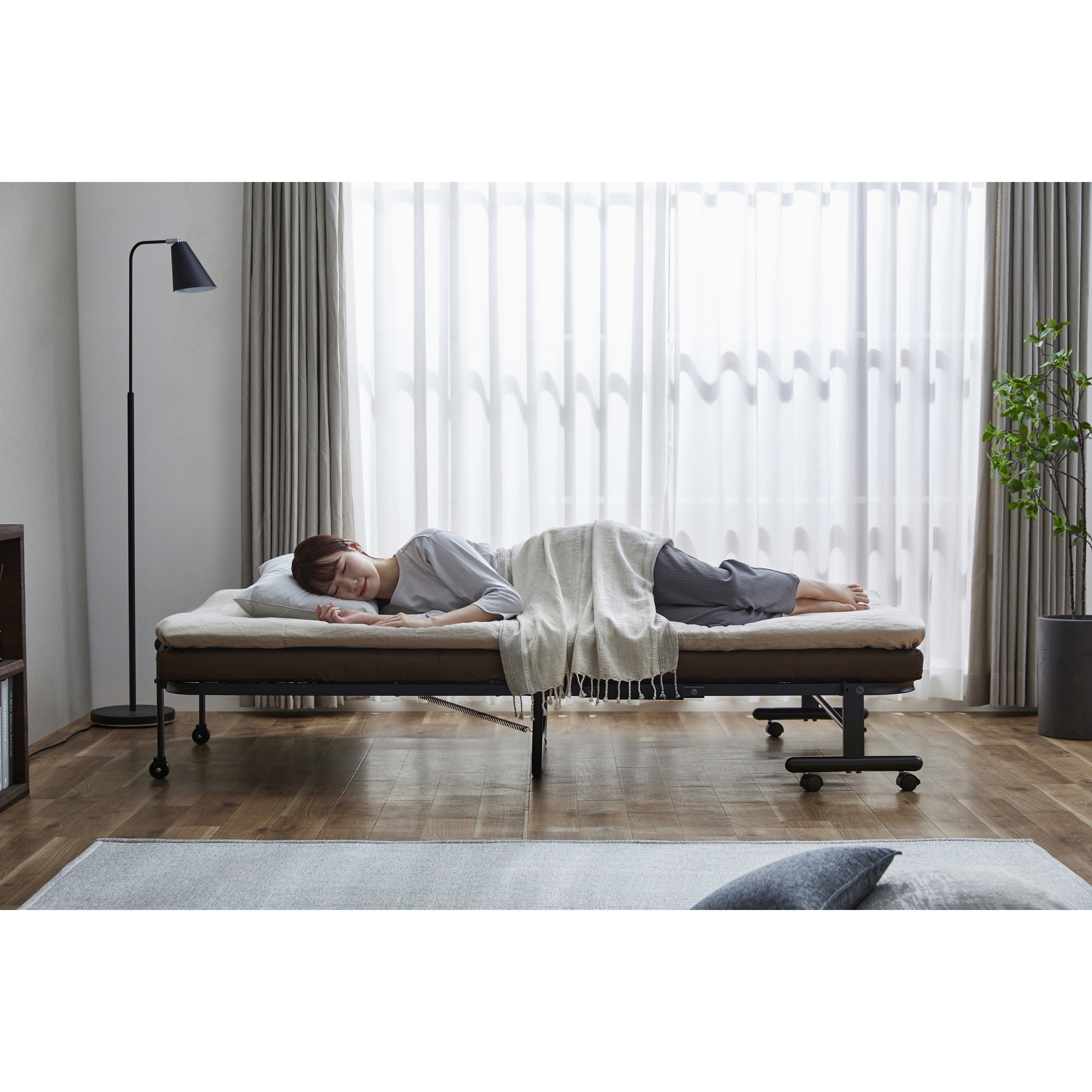 OTB-BRR 折りたたみベッド アイリスオーヤマ シングルサイズ OTB-BRR