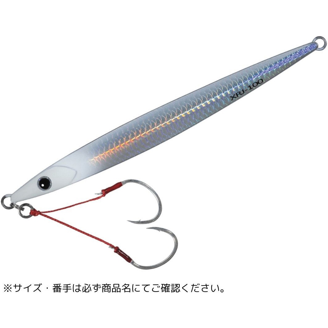 40g #010グローヘッドシルバー クロスライドジグ ヘビーメタル