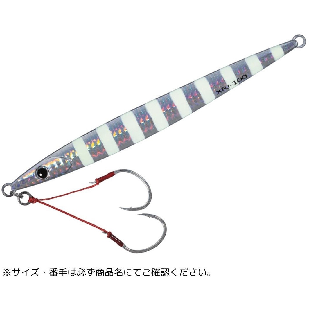 100g #007ゼブラグロー クロスライドジグ ヘビーメタル MajorCraft