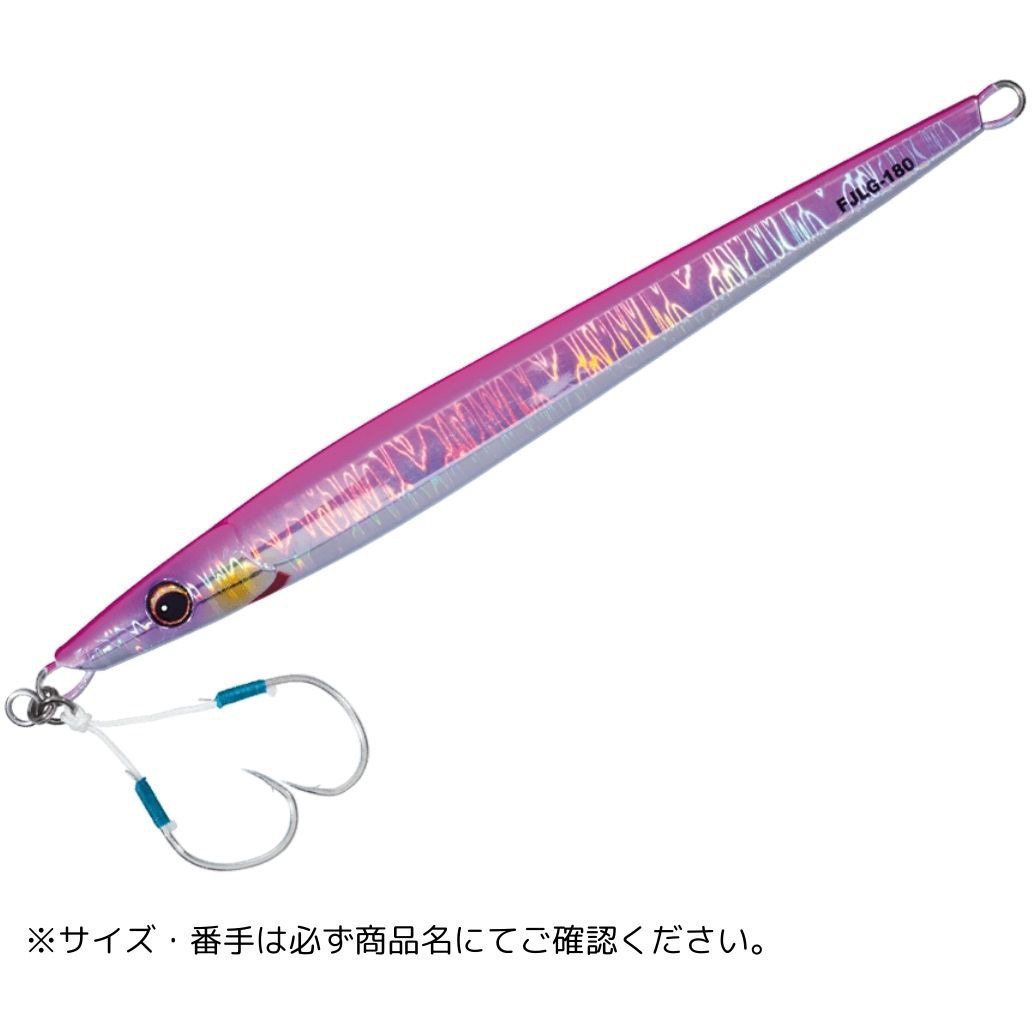 130g #012ピンクシルバー(ケイムラ) ファーストジグ ロング MajorCraft