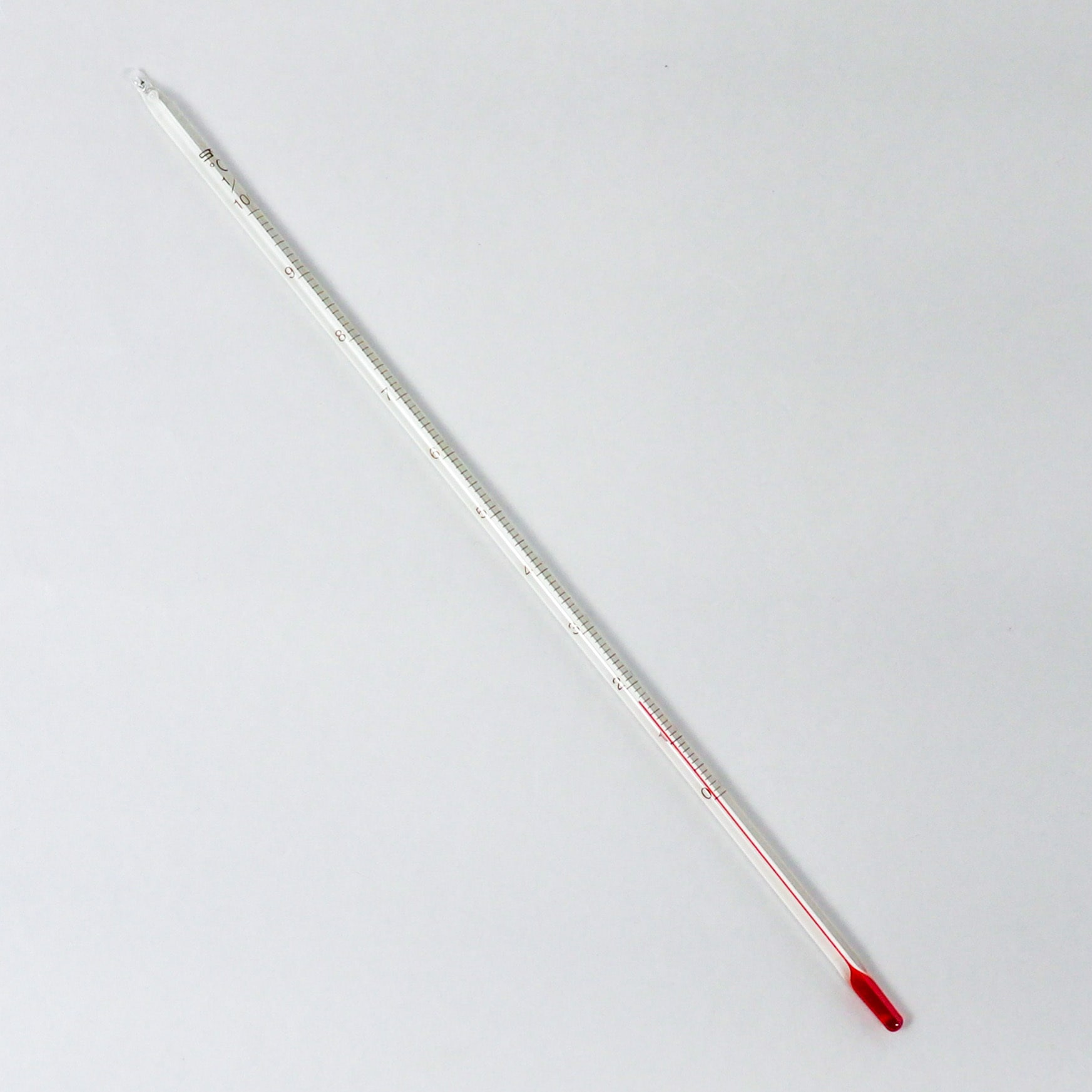 日本製棒温度計　１００℃　１００本 棒状温度計 ガラス製 H－5C 0～100℃ 30㎝ ケース付