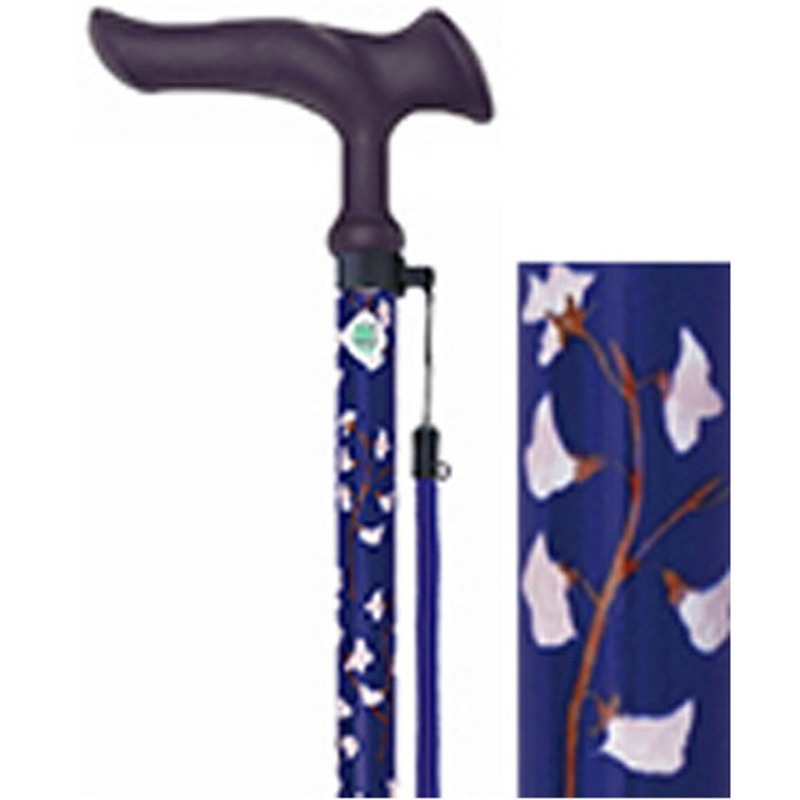 かるがもファムII伸縮4点DXミニ フジホーム 小花ネイビー色