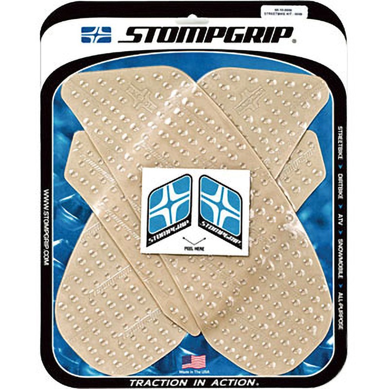 ドライシート2枚 55-10-0056C トラクションパッド STOMPGRIP クリア色 GSXR1000 09-16用