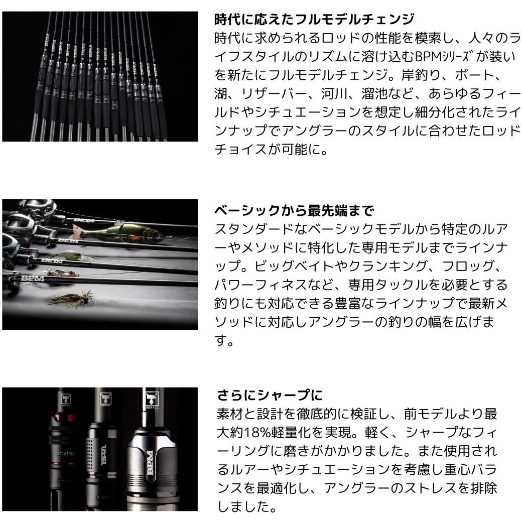 B1-S64UL(21年モデル) BPM JACKALL(ジャッカル) 長さ6'4
