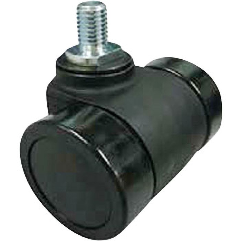 HC66-B M16xP2.0 重荷重用双輪キャスター(ボルトタイプ) 東信製作所 PA6+GF車輪 車輪径66mm