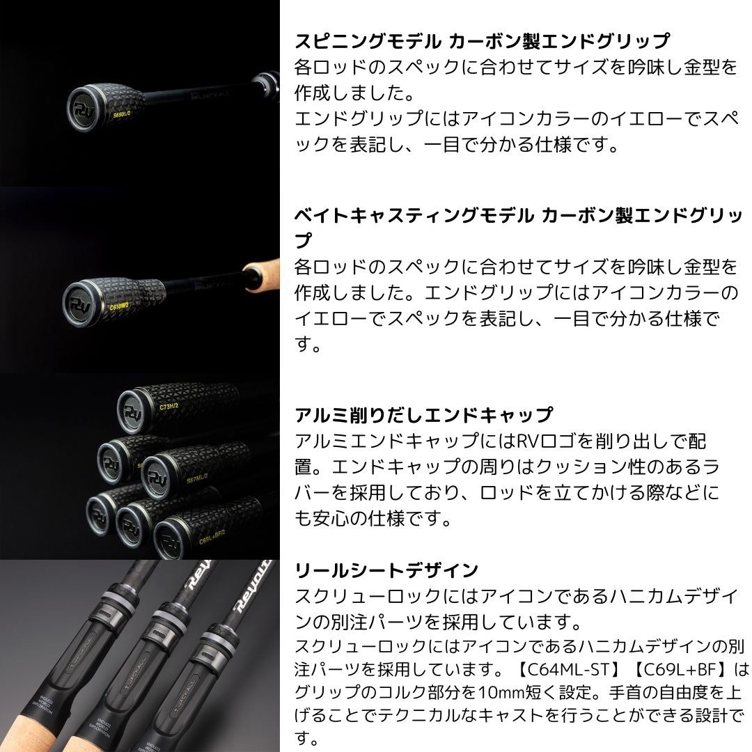 RVII-S68MH+/2 リボルテージ 2pcs JACKALL(ジャッカル) 継数2pcs