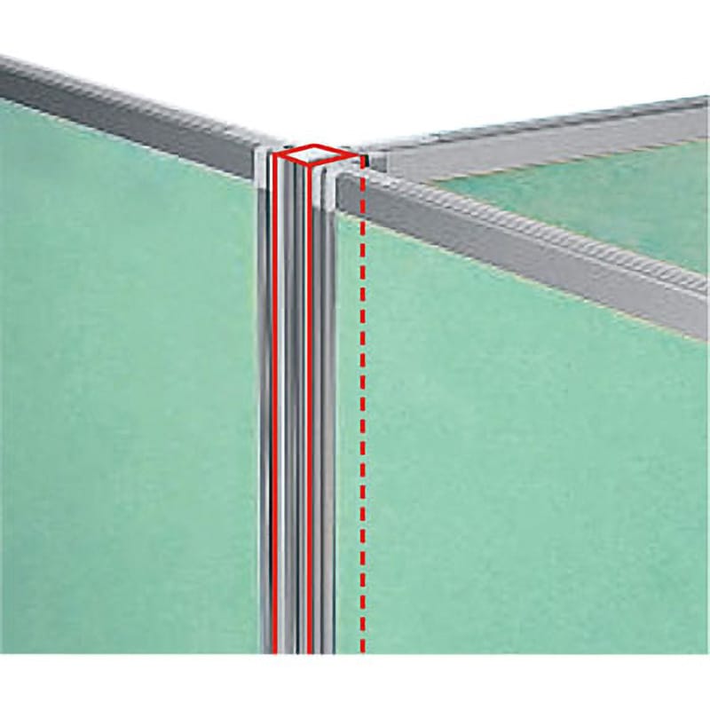 OU-15TJP パーティションDパネル用T型ジョイントポール サンワサプライ 高さ1500mm  OU-15TJP