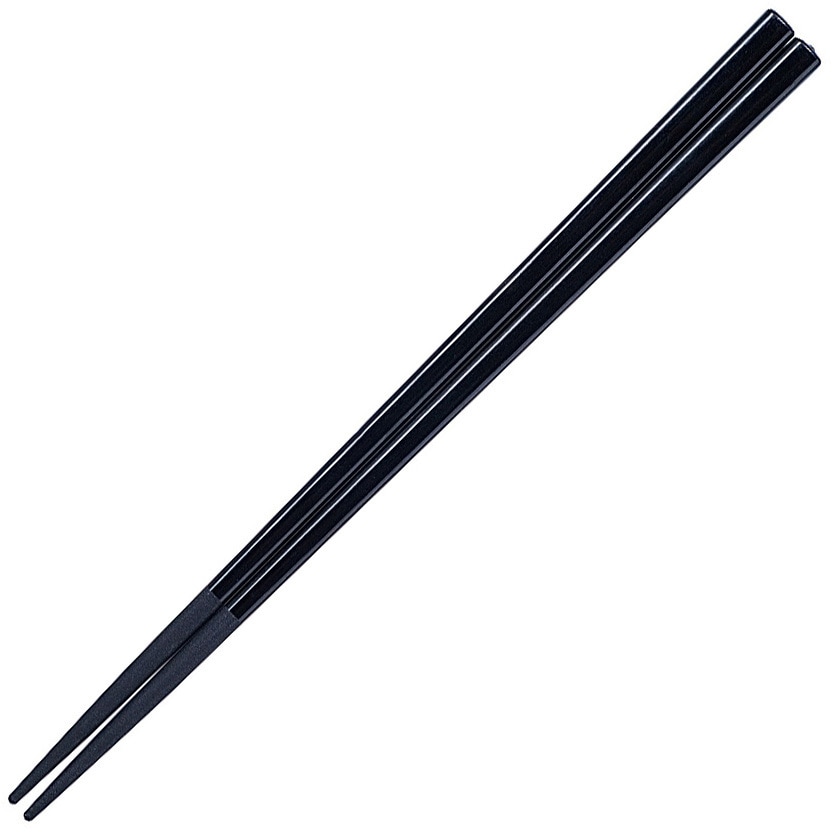 753B SPS樹脂角箸 千羽鶴印(エンテック) ブラック色 1膳 753B 【通販 