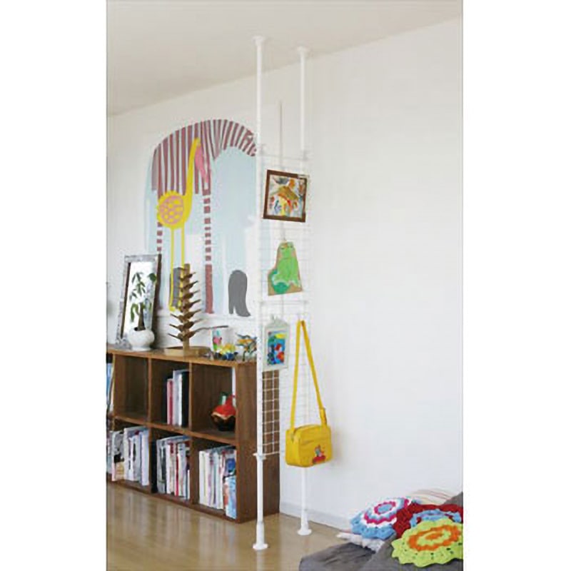 平安伸銅工業 つっぱりカーテン用ポール ホワイト 耐荷重10kg 取付幅108~180cm 取付高190~264cm TNP-4 平安伸銅工業 突っ張りカーテン用ポール HEIAN SHINDO つっぱり