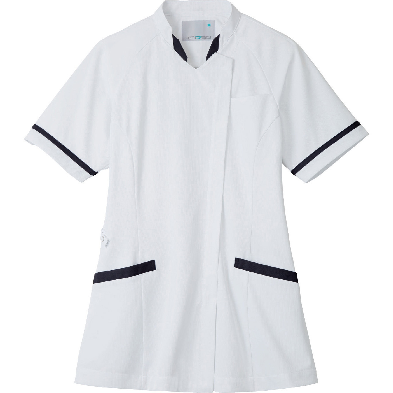 MJ500-0183-S ジャケット レディス 半袖 住商モンブラン 白/Mネイビー色 S  MJ500-0183-S