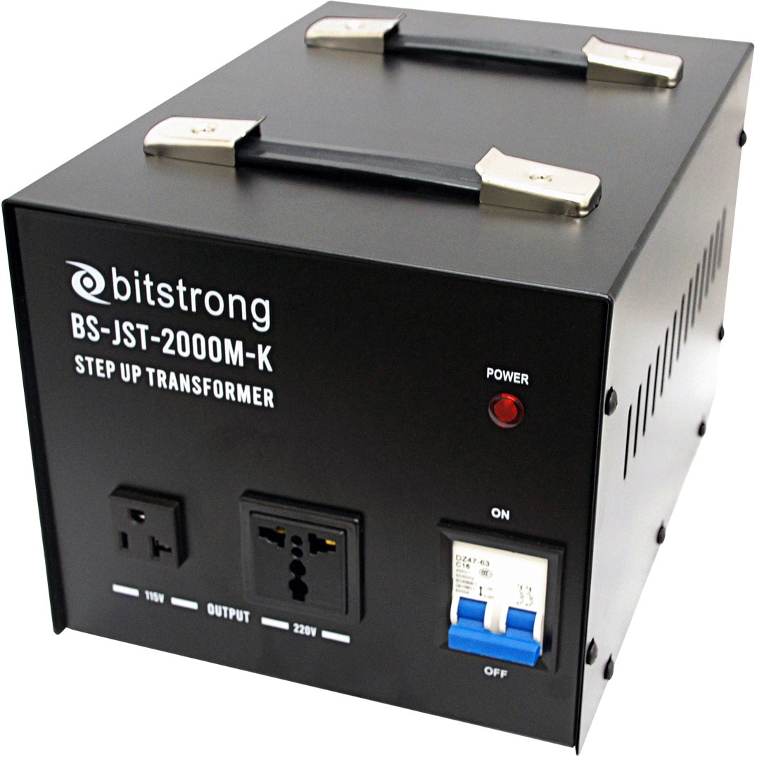 BS-PW-JST2000M-K 100V→115V、220V 変圧器 bitstrong 昇圧