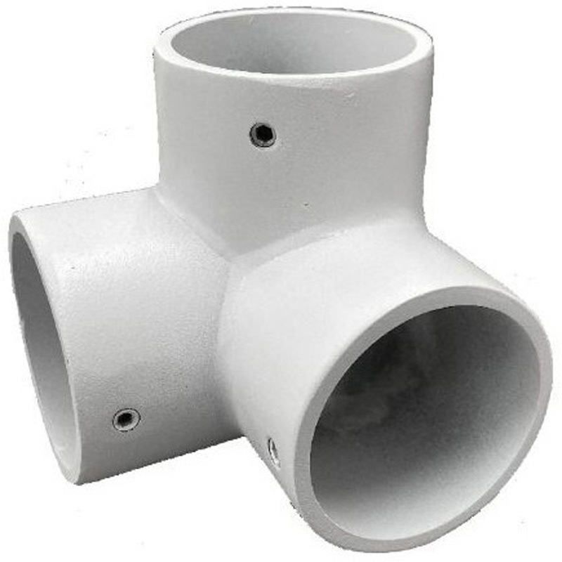 32mm 三方エルボ 回転止ネジ付 ホワイト フジテック・ジャパン 白塗装