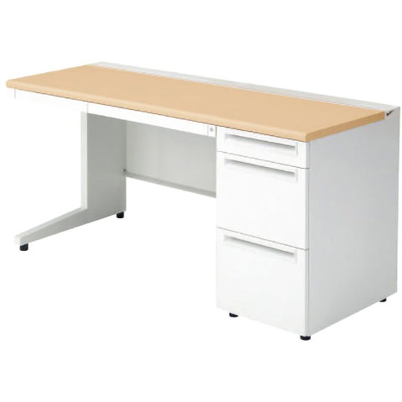 US-156A-3 WM/W4 デスク US-1 片袖机(A-3段袖)(組立サービス付き) プラス[家具] 組立・設置・取付 奥行600mm