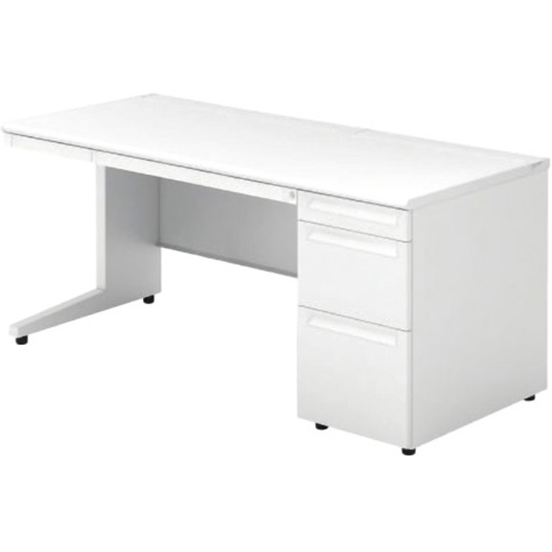 US-167DL-3 WS/W4 デスク US-1 片袖机(D-3段袖)(組立サービス付き) プラス[家具] 組立・設置・取付 奥行700mm