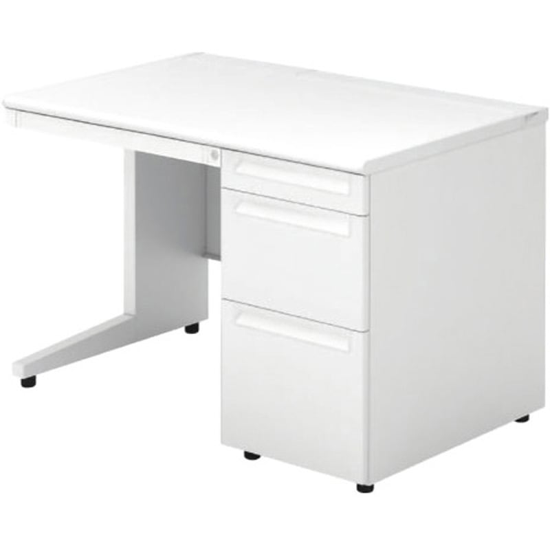 US-117DL-3 WS/W4 デスク US-1 片袖机(D-3段袖)(組立サービス付き) プラス[家具] 組立・設置・取付 奥行700mm