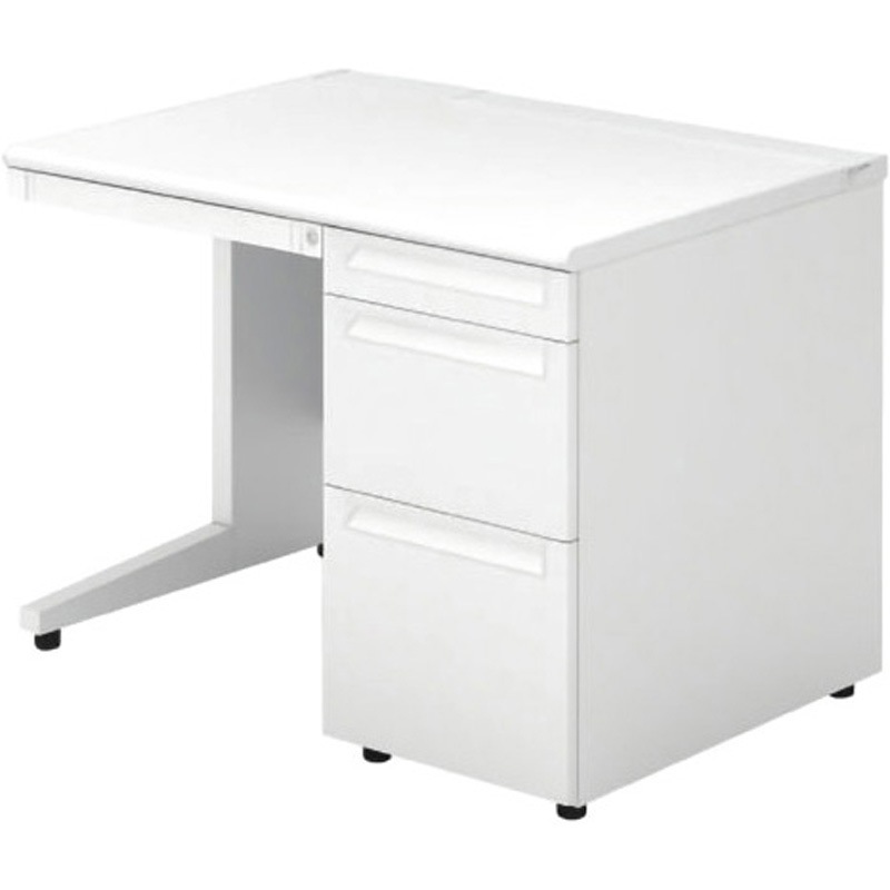 US-107DL-3 WS/W4 デスク US-1 片袖机(D-3段袖)(組立サービス付き) プラス[家具] 組立・設置・取付 奥行700mm