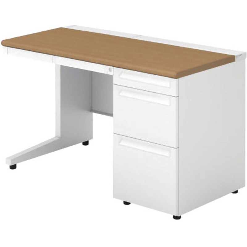 US-126D-3 T2/W4 デスク US-1 片袖机(D-3段袖)(組立サービス付き) プラス[家具] 組立・設置・取付 奥行600mm