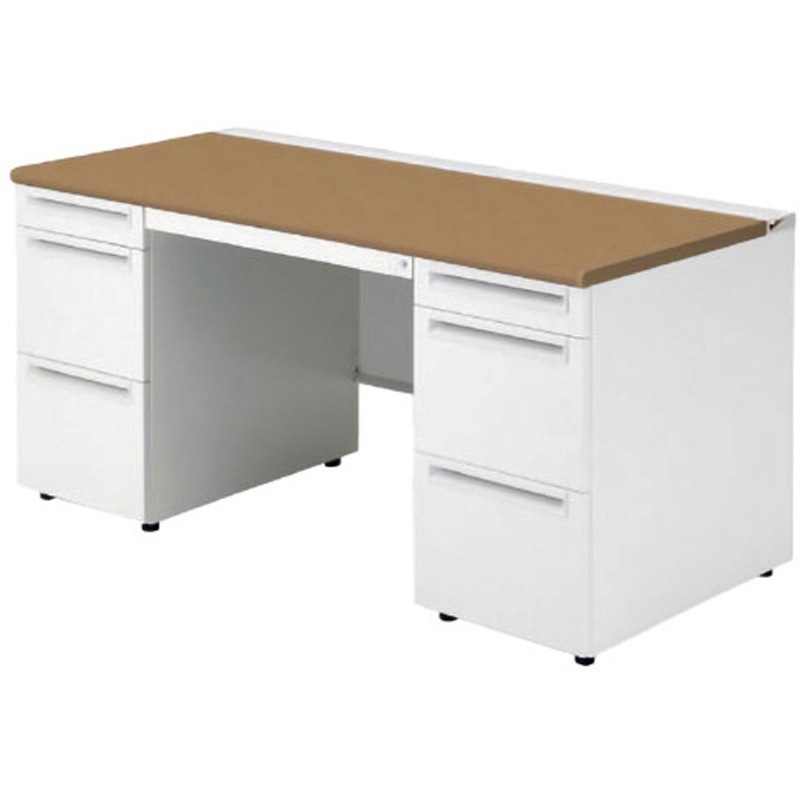 US-157A-33 T2/W4 デスク US-1 両袖机(A-3段袖×A-3段袖)(組立サービス付き) プラス[家具] 組立・設置・取付 奥行700mm