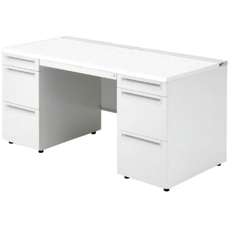 US-157AL-33 WS/W4 デスク US-1 両袖机(A-3段袖×A-3段袖)(組立サービス付き) プラス[家具] 組立・設置・取付 奥行700mm