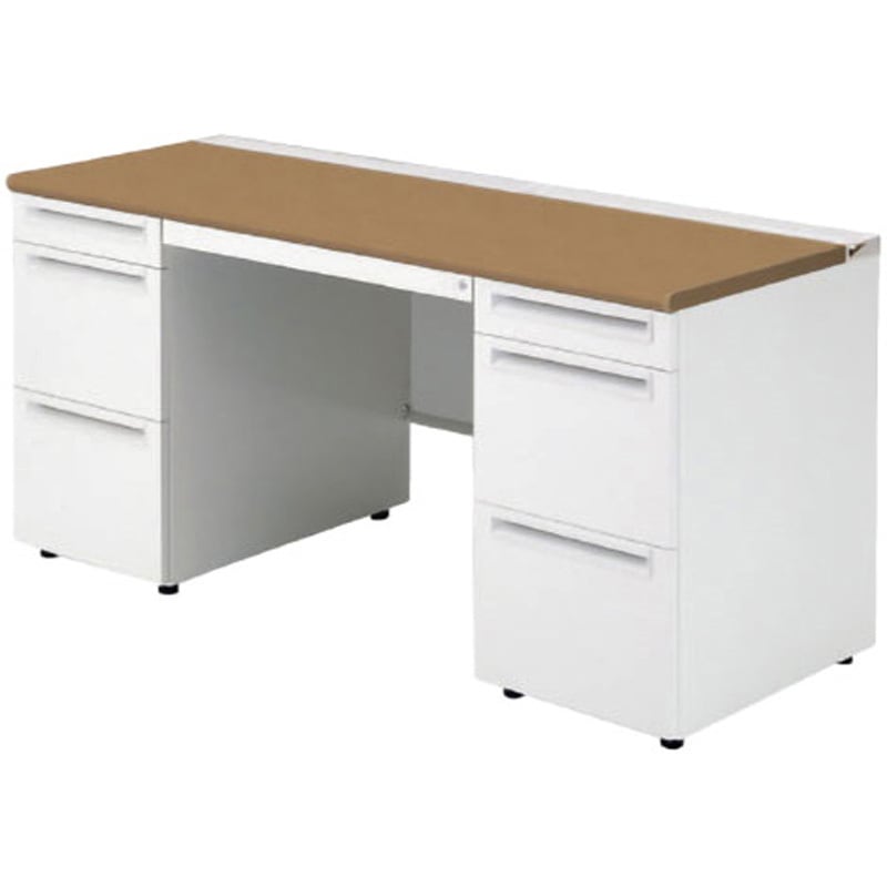 US-156A-33 T2/W4 デスク US-1 両袖机(A-3段袖×A-3段袖)(組立サービス付き) プラス[家具] 組立・設置・取付 奥行600mm