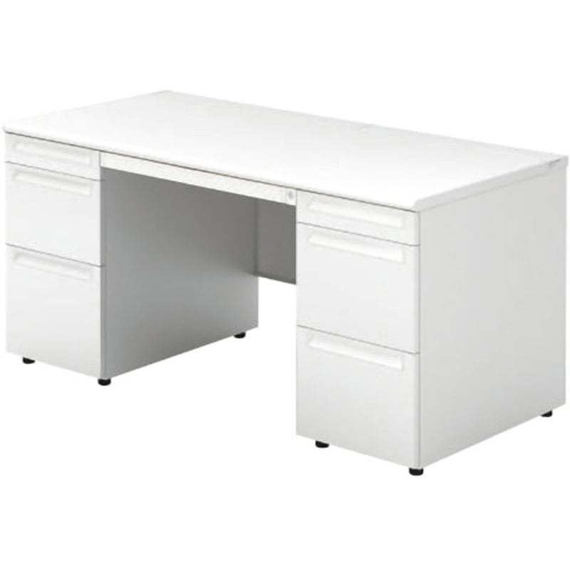 US-157D-33 WS/W4 デスク US-1 両袖机(A-3段袖×D-3段袖)(組立サービスなし) プラス[家具] 奥行700mm