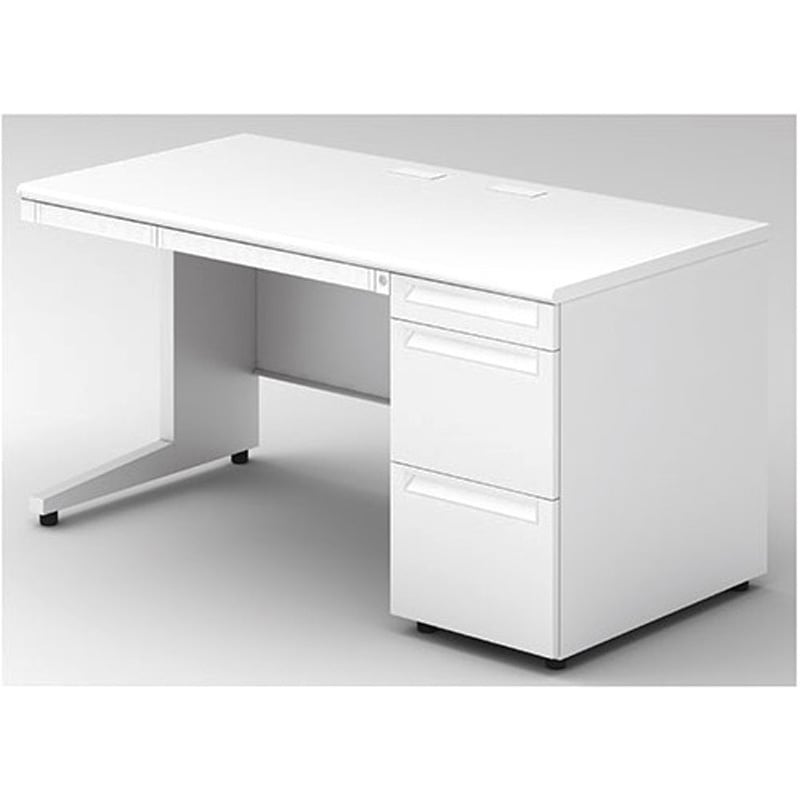 US-NS147A-3 WS/W4 デスク US-2 片袖机(A-3段袖)(組立サービスなし) プラス[家具] 奥行700mm