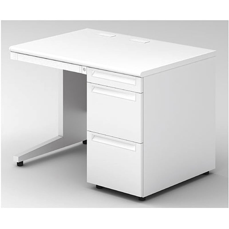 US-NS107A-3 WS/W4 デスク US-2 片袖机(A-3段袖)(組立サービスなし) プラス[家具] 奥行700mm