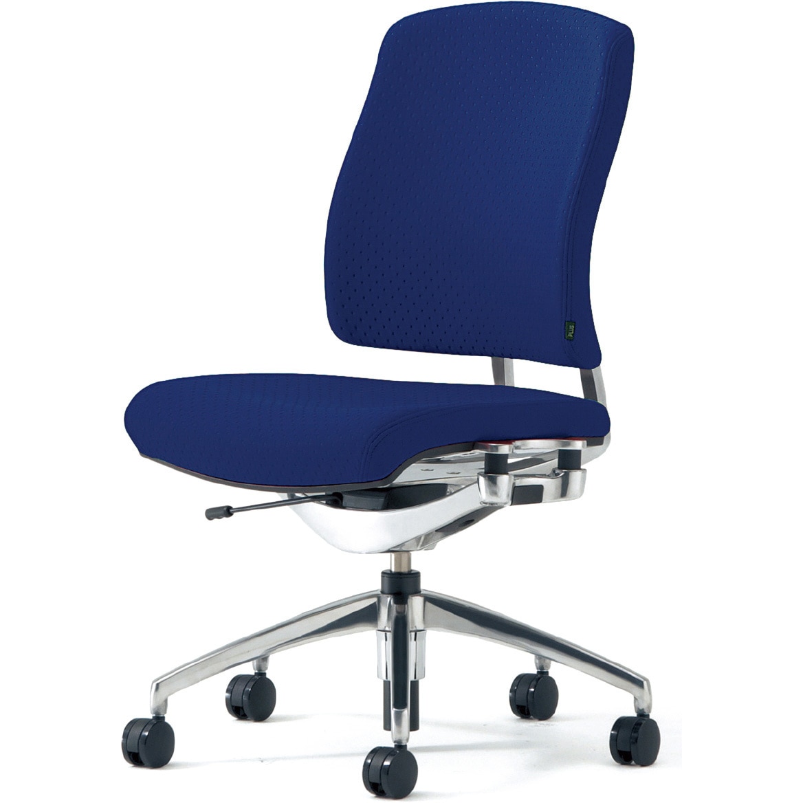 KC-RP62SPL BL チェア リオルガ ポルカドットクロス張り プラス[家具] ミドルバック 肘掛なし ブルー色   KC-RP62SPL BL