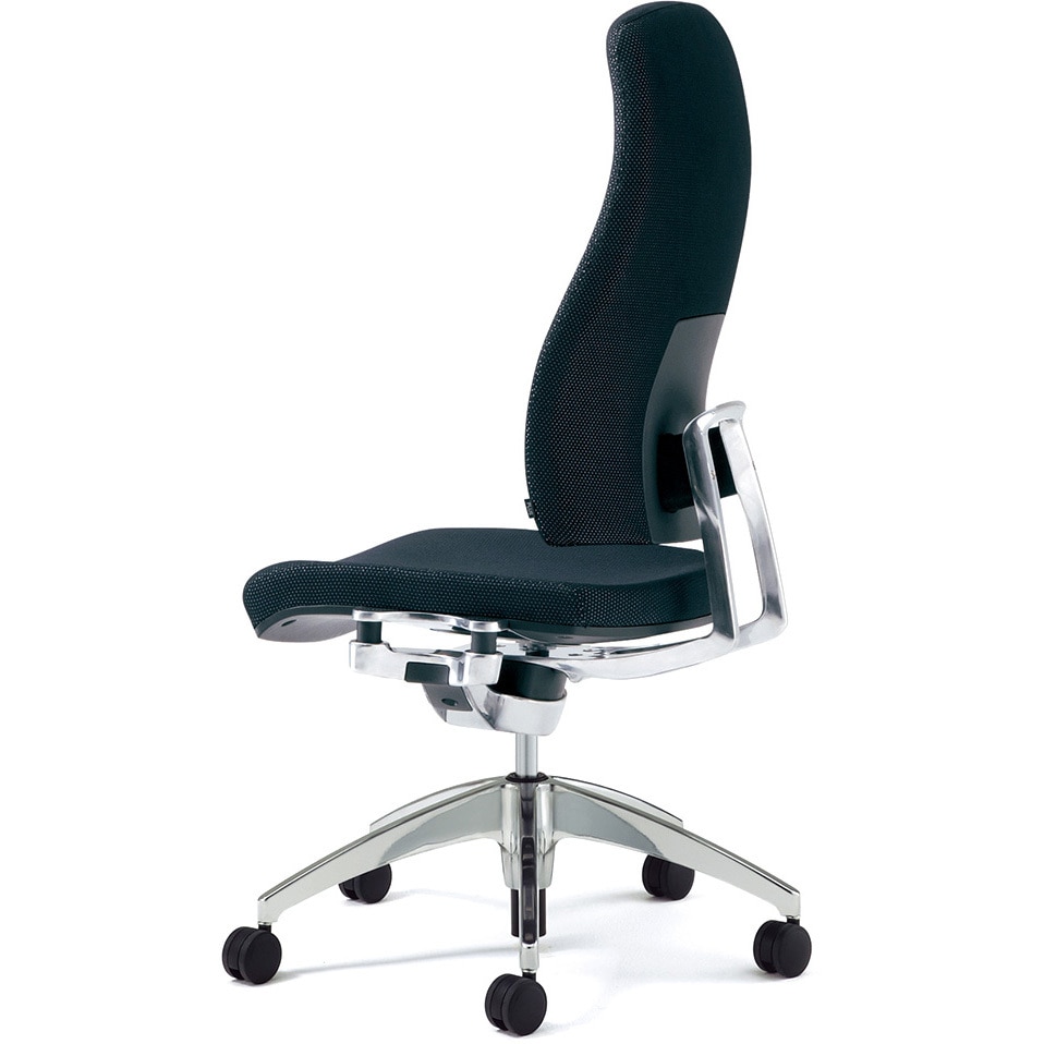 KC-RP60SPL-N BWH チェア リオルガ レイクロス張り プラス[家具] ブラック/ホワイト色 ハイバック 肘掛なし   KC-RP60SPL-N BWH