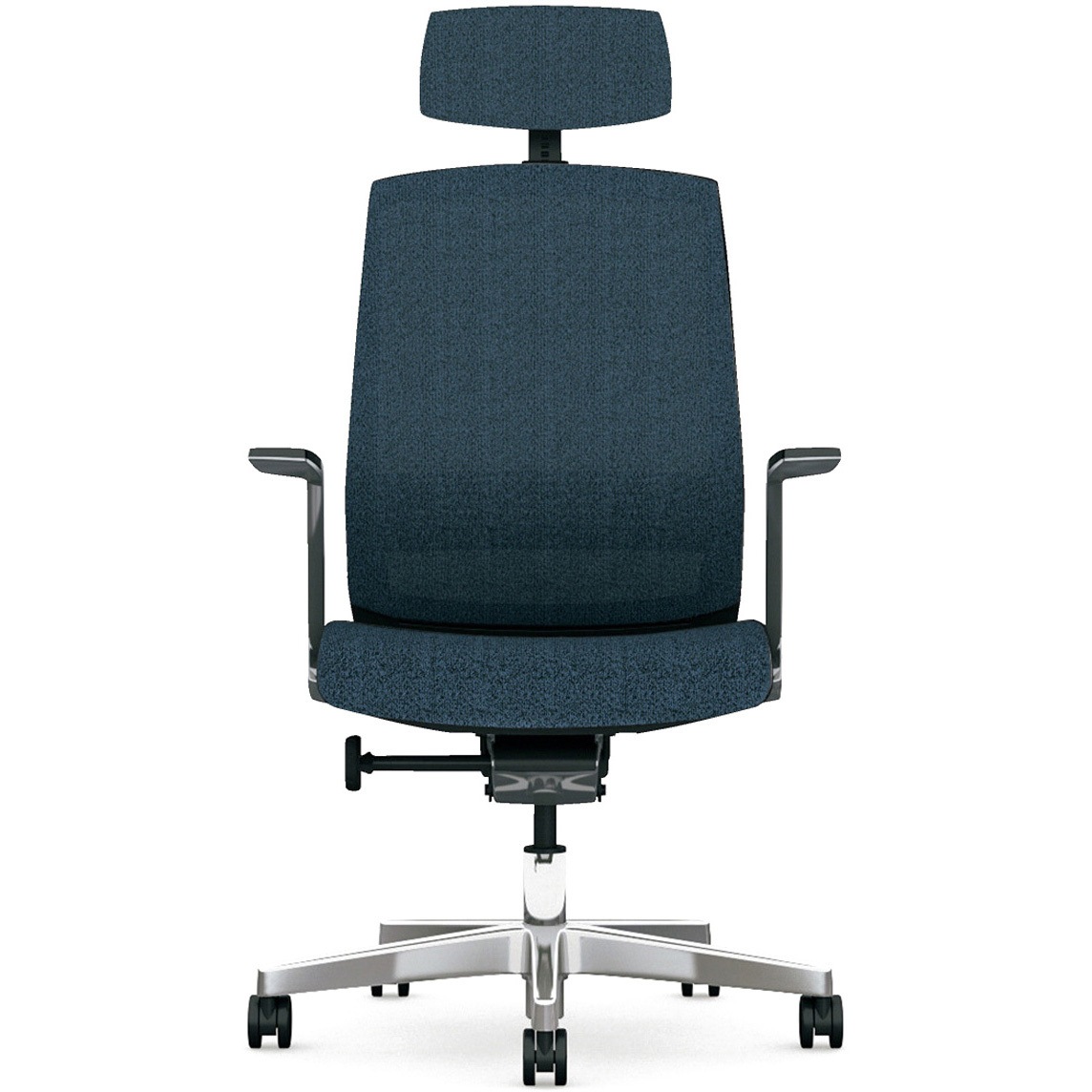 KB-KT713ML BL チェア KT-7 クロス調メッシュ(組立サービス付き) プラス[家具] 組立・設置・取付 アルミ固定肘 ヘッドレスト付ハイバック ブルー色   KB-KT713ML BL