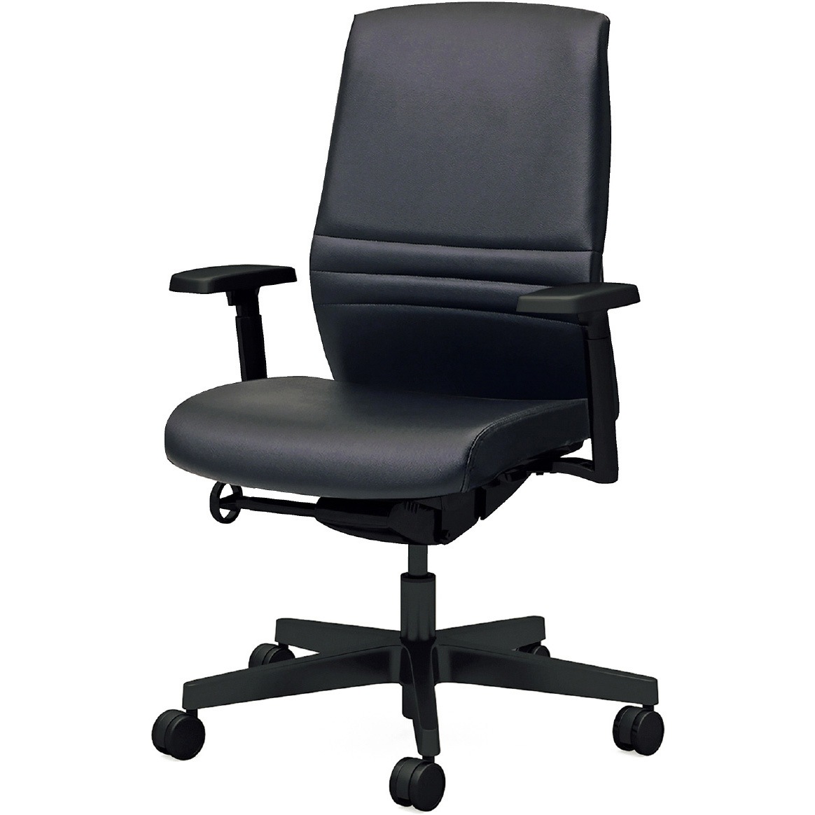 KD-KT702NL BK チェア KT-7 ビニルレザー(組立サービス付き) プラス[家具] 組立・設置・取付 ハイバック アジャスト肘   KD-KT702NL BK