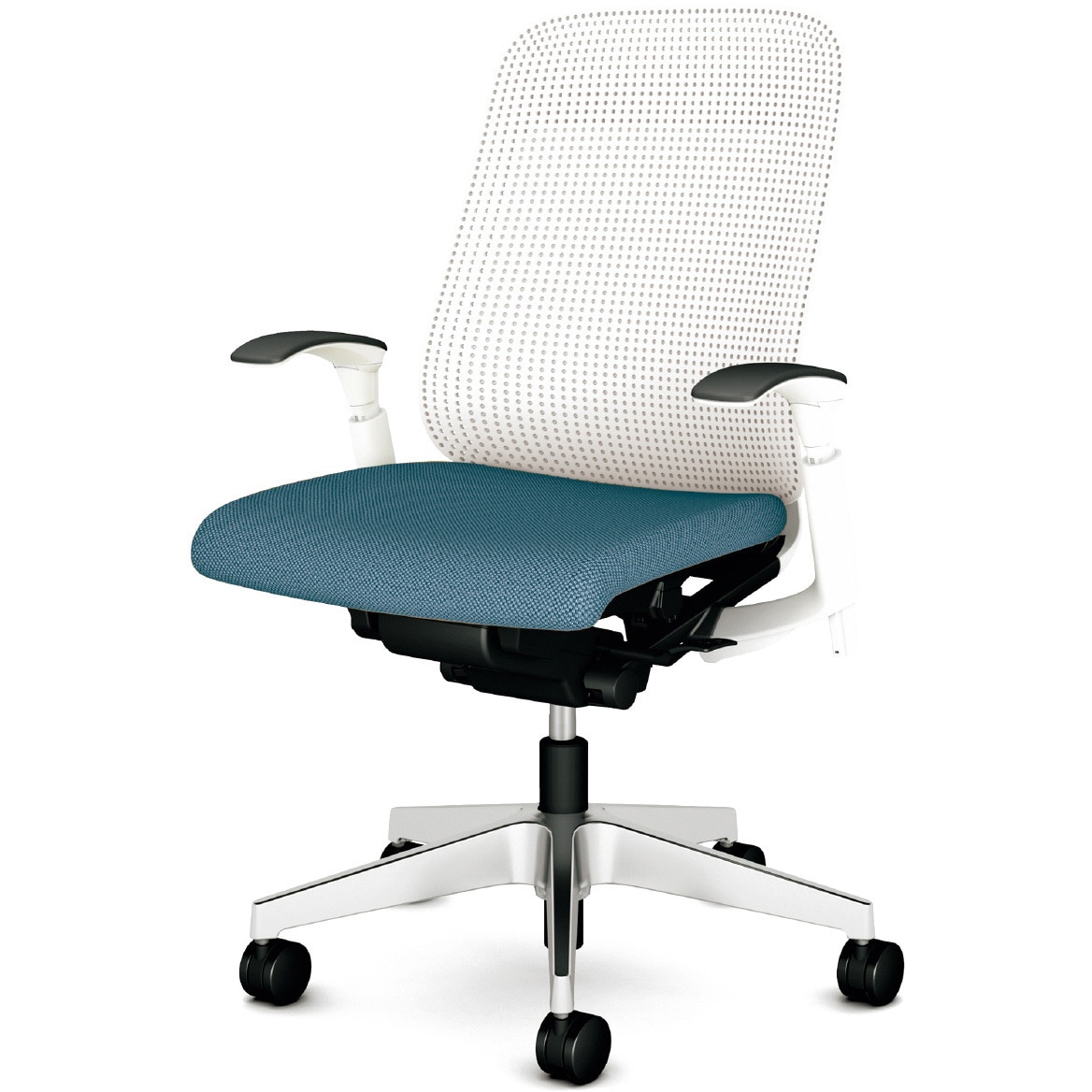 KD-RN51SKL BL チェア Rena アルミ脚 可動肘 プラス[家具] ハイバック   KD-RN51SKL BL