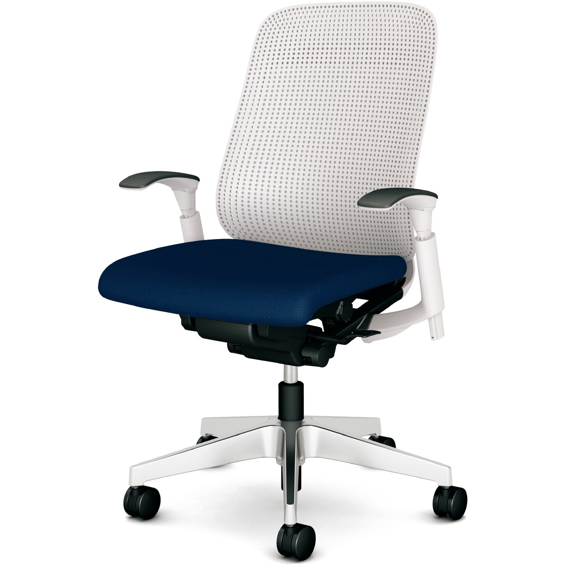 KD-RN01SKL DB チェア Rena アルミ脚 可動肘 プラス[家具] ハイバック   KD-RN01SKL DB