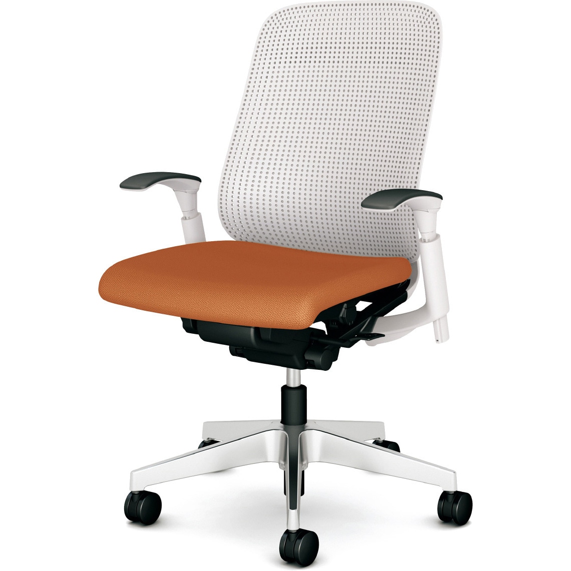 KD-RN01SKL OR チェア Rena アルミ脚 可動肘 プラス[家具] ハイバック   KD-RN01SKL OR