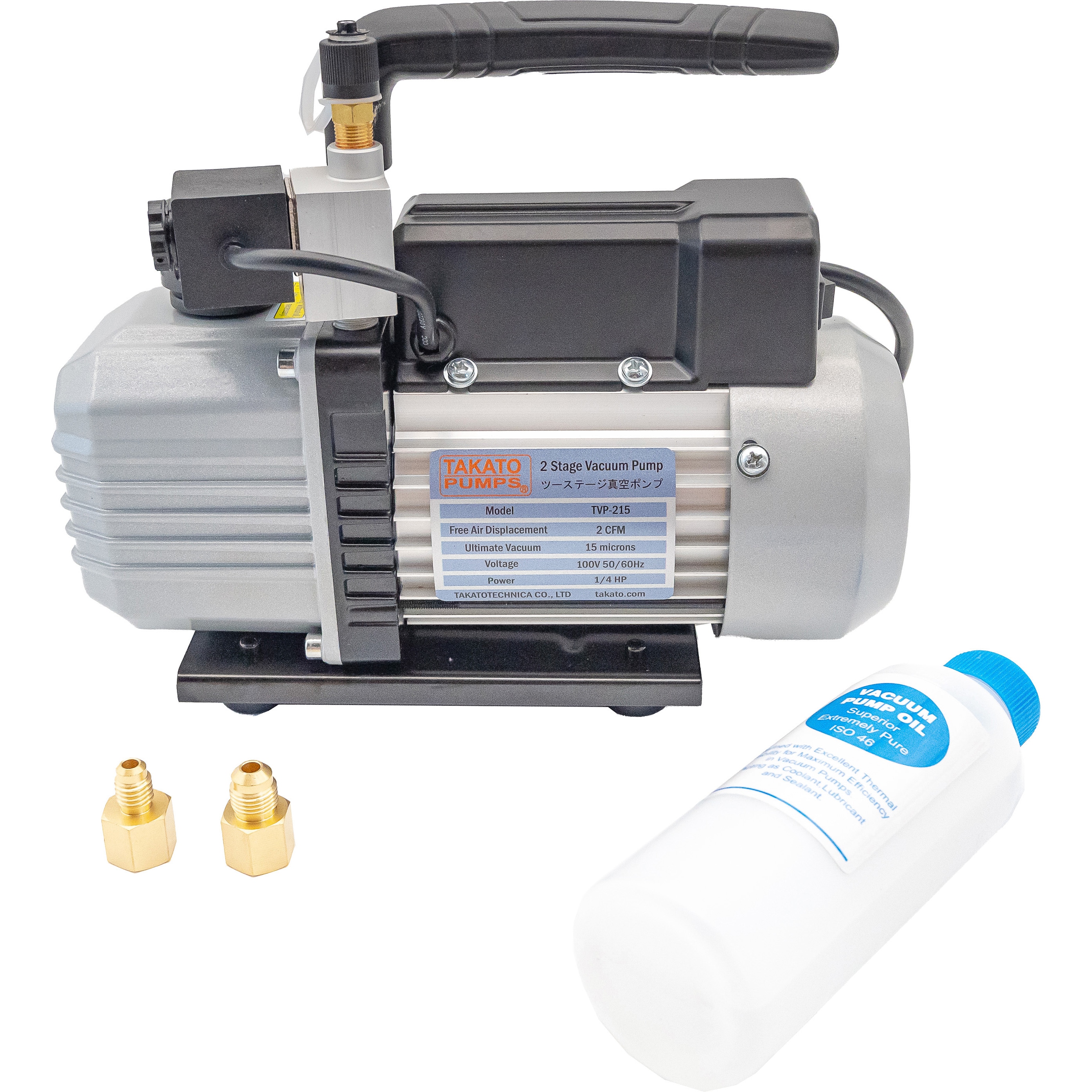 TVP-215 ツーステージ真空ポンプ 逆止弁付 1台 タカトテクニカ 【通販