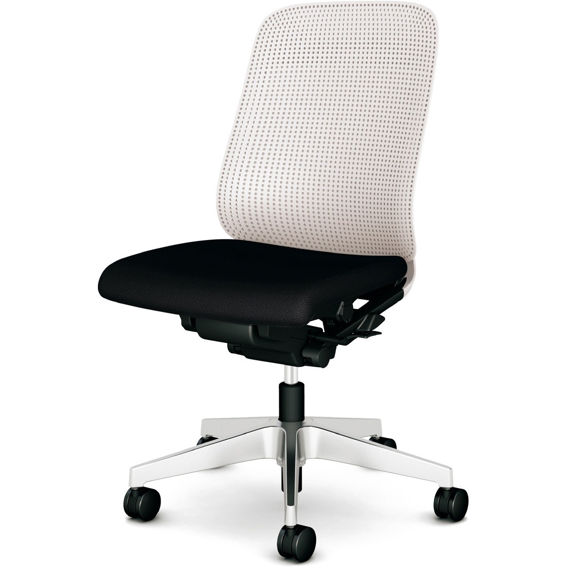 KC-RN01SKL BK チェア Rena アルミ脚 肘なし プラス[家具] 樹脂シェル   KC-RN01SKL BK