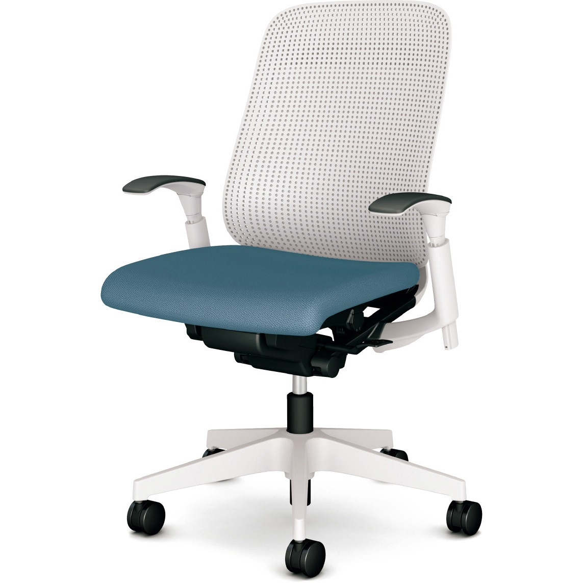 KD-RN00SKL BL チェア Rena 樹脂脚 可動肘 プラス[家具] 樹脂シェル   KD-RN00SKL BL