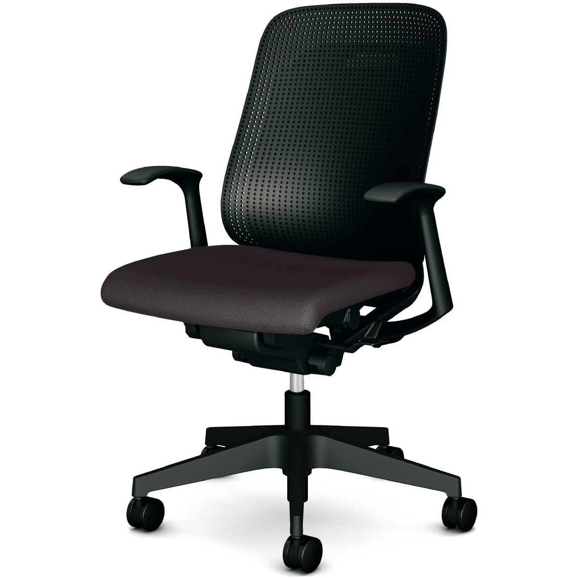 KB-RN60SKL DG チェア Rena 樹脂脚 固定肘 プラス[家具] 樹脂シェル   KB-RN60SKL DG