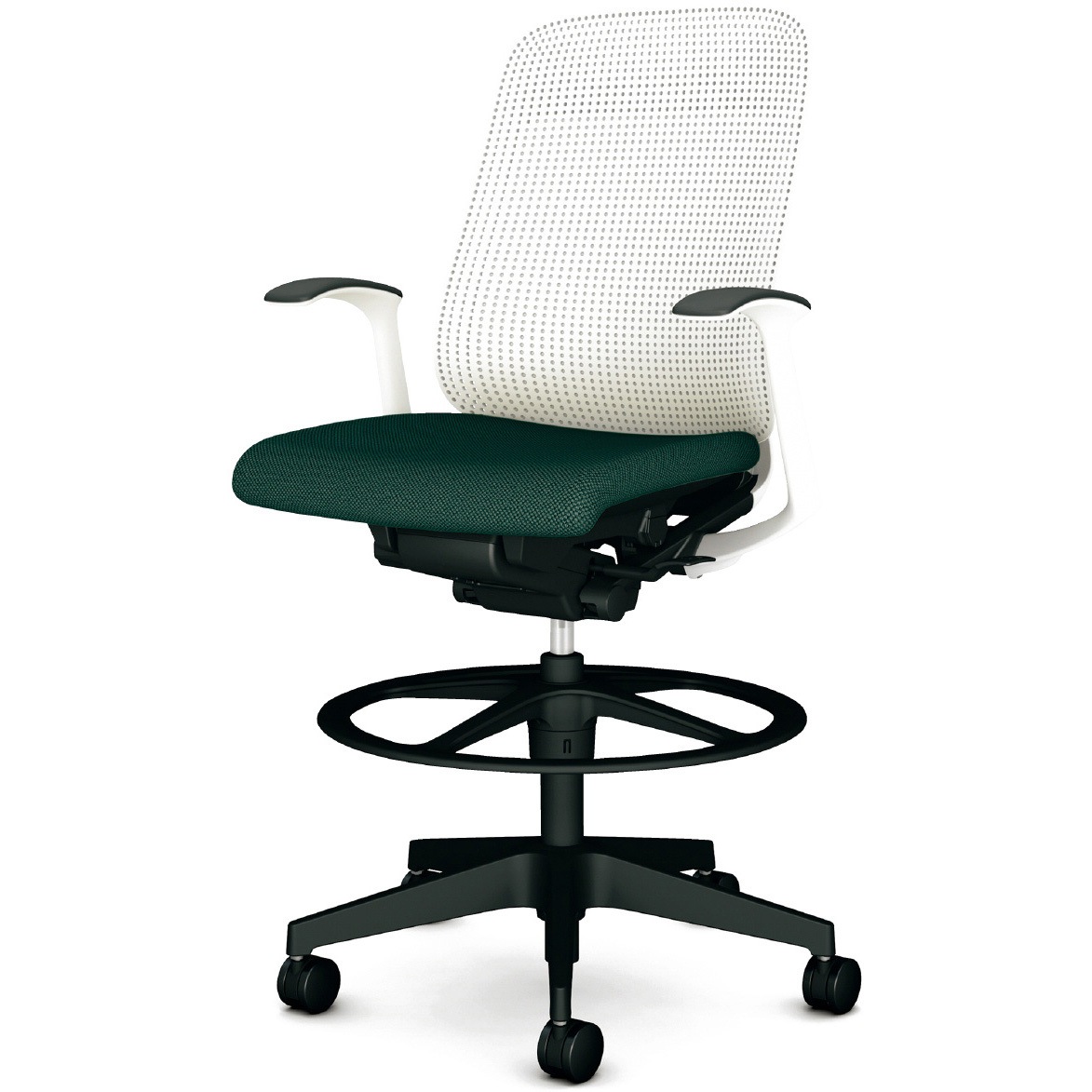 KB-RN55SKL UG チェア Rena ハイタイプ 樹脂脚 固定肘 プラス[家具] 樹脂シェル   KB-RN55SKL UG