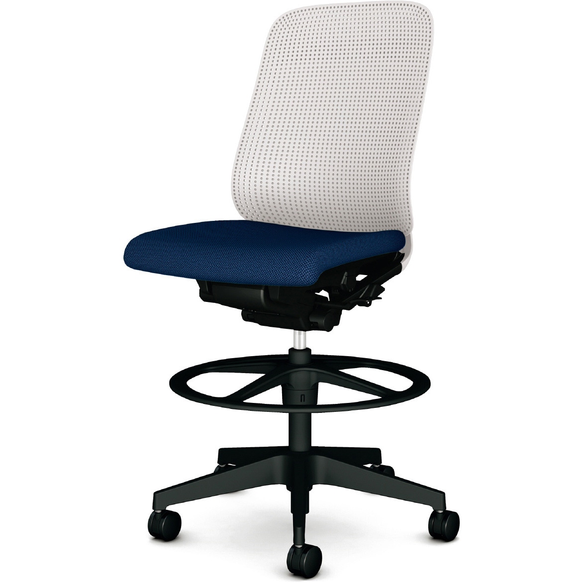 KC-RN05SKL DB チェア Rena ハイタイプ 樹脂脚 肘なし プラス[家具] 樹脂シェル   KC-RN05SKL DB