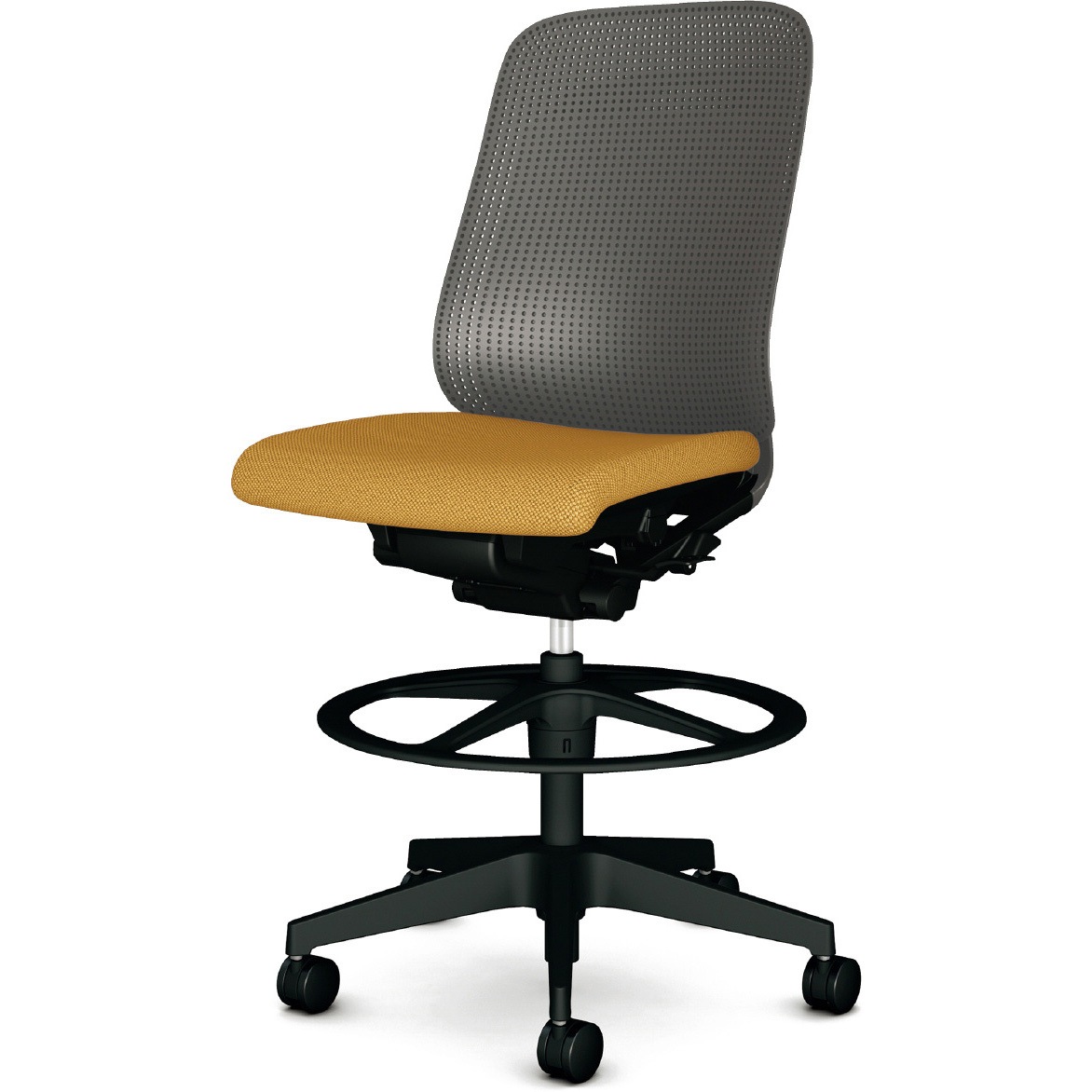 KC-RN65SKL YL チェア Rena ハイタイプ 樹脂脚 肘なし プラス[家具] 樹脂シェル   KC-RN65SKL YL