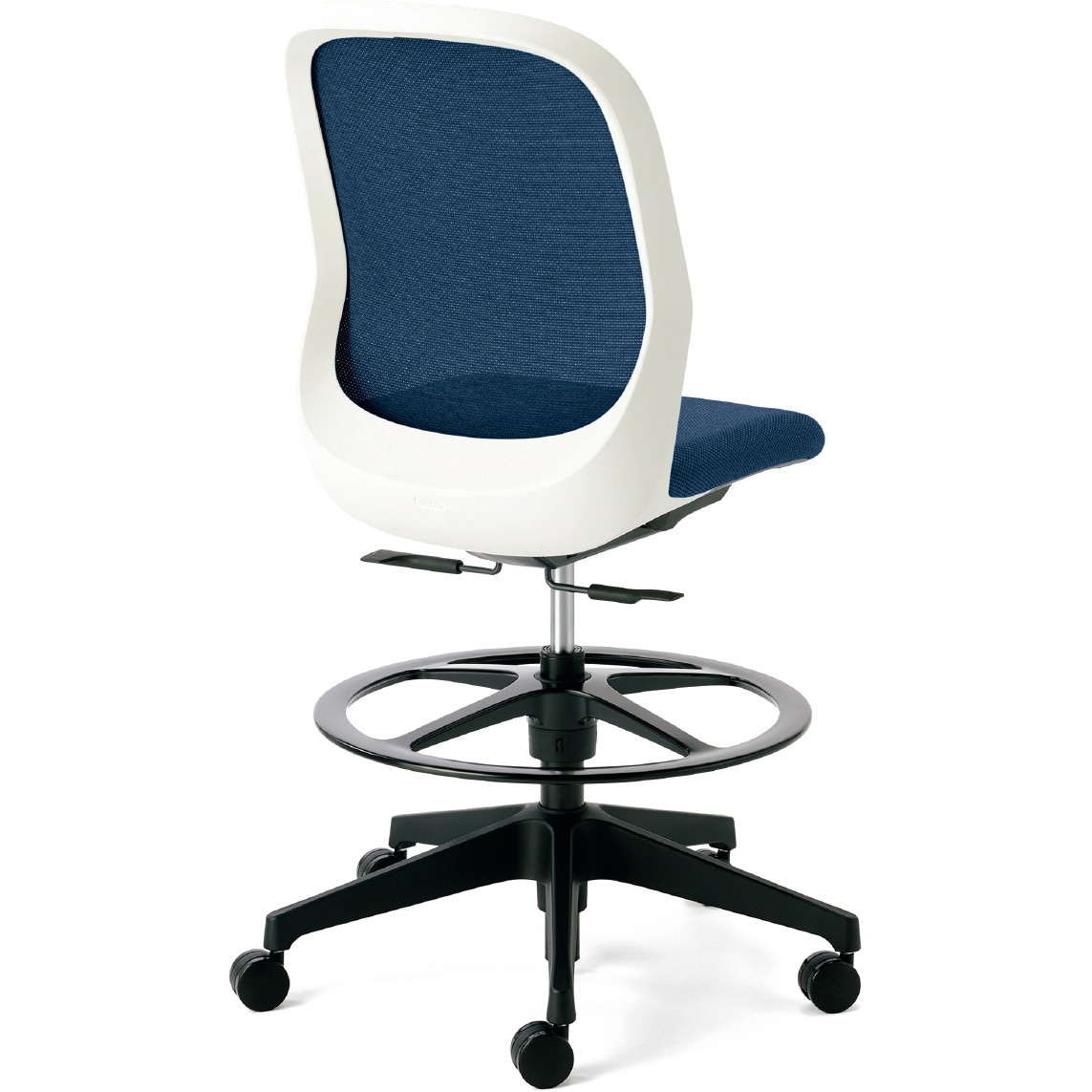 KC-FT55MKL DB チェア Fita2 ホワイトフレーム 樹脂脚 プラス[家具] 肘なし   KC-FT55MKL DB