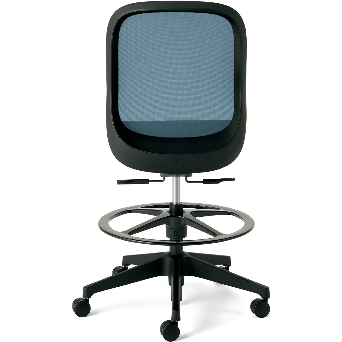 KC-FT65MKL BL チェア Fita2 ブラックフレーム 樹脂脚 プラス[家具] 肘なし   KC-FT65MKL BL